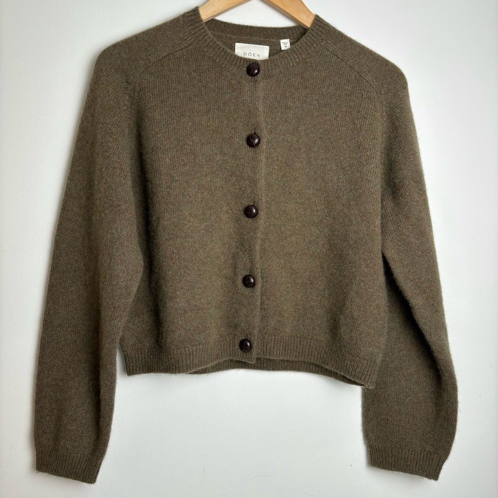 SOLD Doen Cashmere Cardigan Sweater size M Medium Ashford